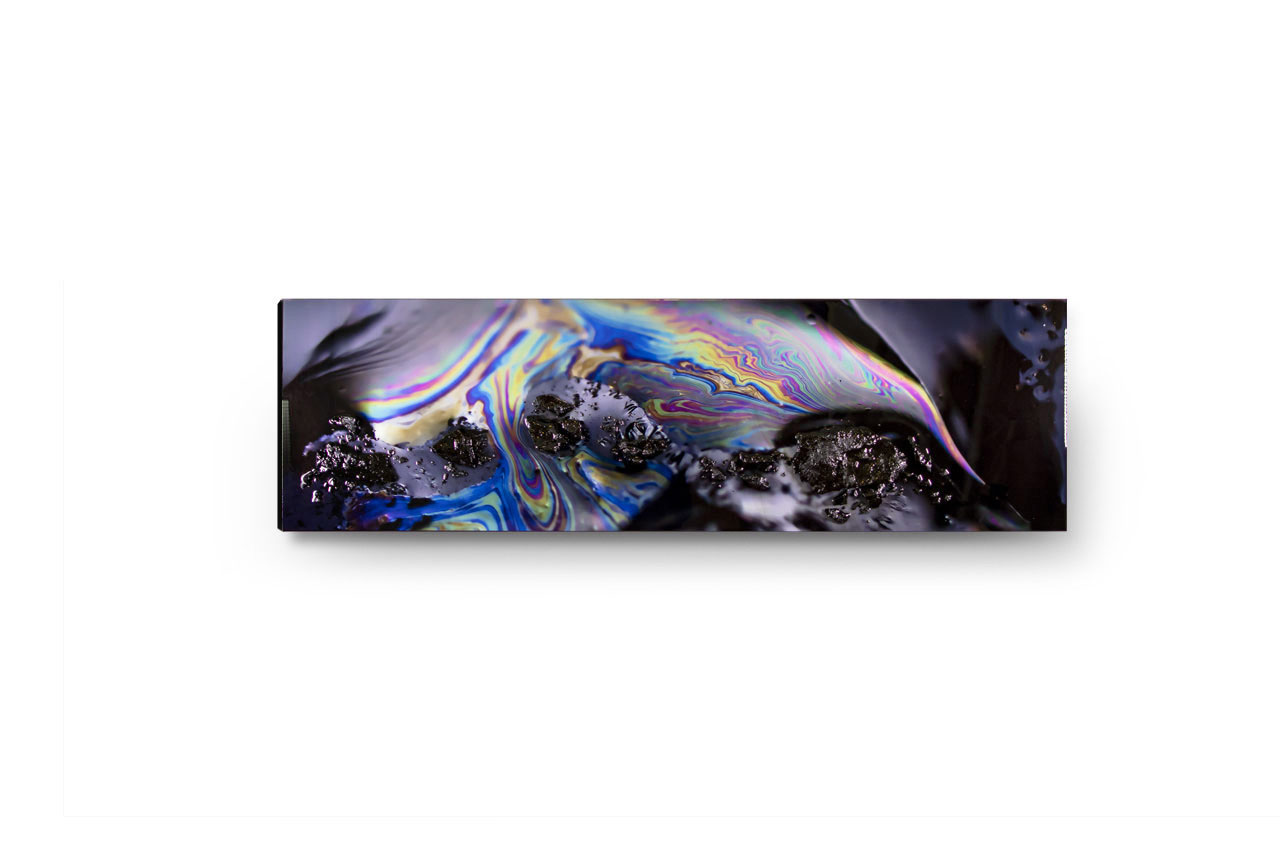Interference II contemporary mixed media fine art by artist Lucas Seaward from Edmonton, Alberta (60inch x 18inch)
