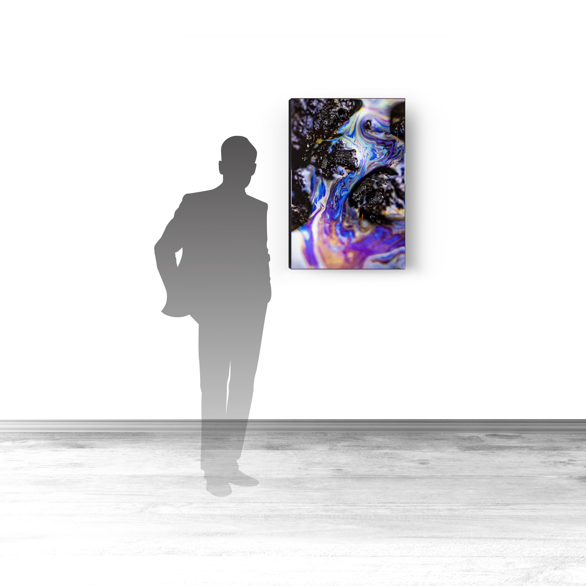 Interference IV, contemporary Mixed Media by artist Lucas Seaward from Edmonton, Alberta Artwork (24inch x 36inch)